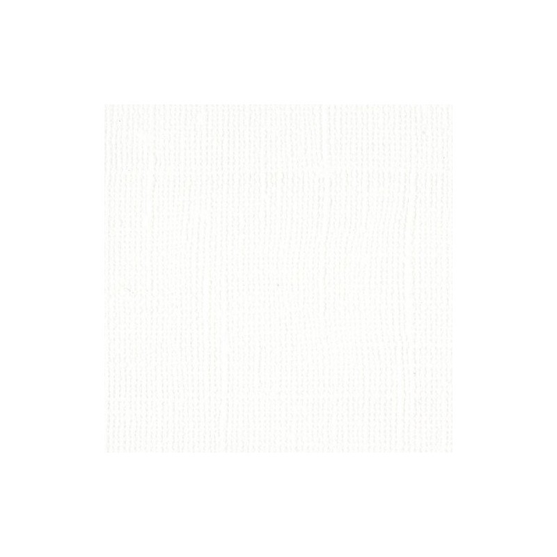 Papier Uni Texturé 30,5x30,5 WHITE