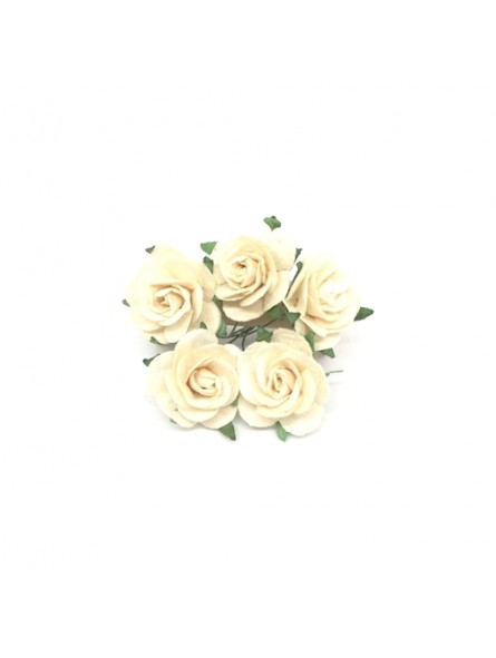 Roses 25 mm IVOIRE