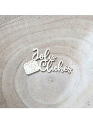 Chipboard Carton Bois JOLIS CLICHES